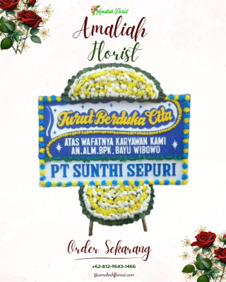 Papan Bunga Duka di Taman Sari