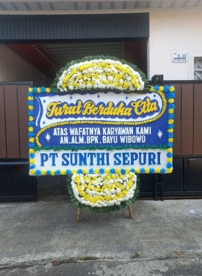 Papan Bunga Duka di Taman Sari