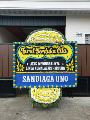 Papan Bunga Duka di Taman Sari